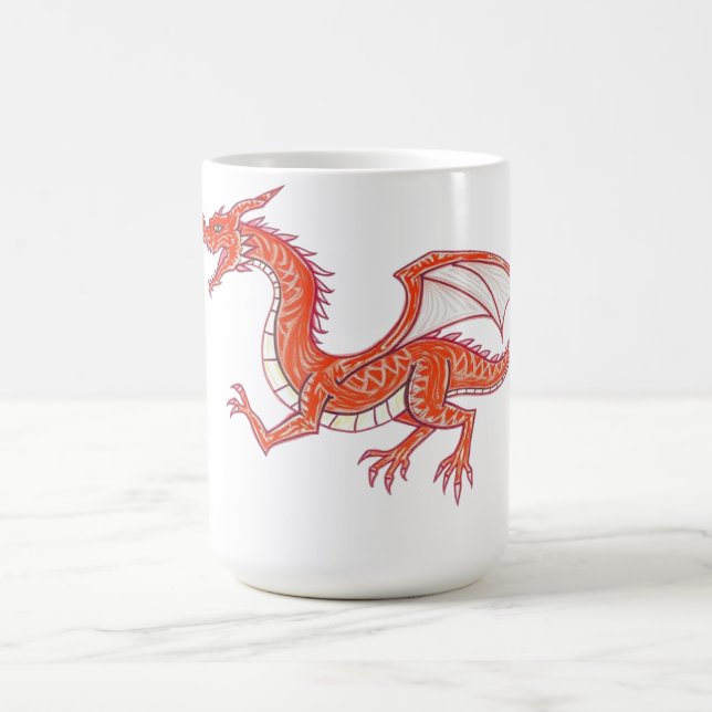 Caneca De Café Dragão vermelho (Centro)