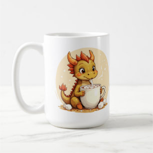 Caneca De Café Dragãozinho Fofo de Chocolate Quente Kids Kawaii A