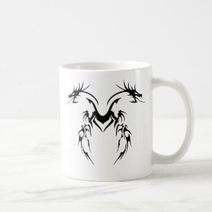 CANECA DE CAFÉ DRAGÕES GÊMEOS TRIBAIS
