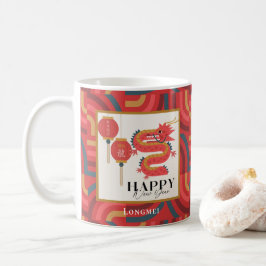 Caneca De Café Dragon 2024 Red Chinese New Year Holiday