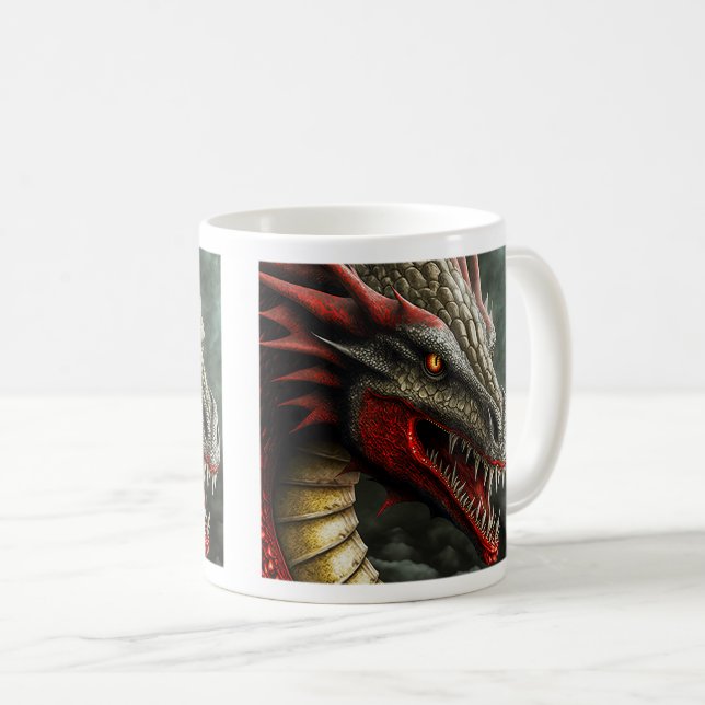 Caneca De Café Dragon Classic Mug, 11 oz (Frente Esquerda)