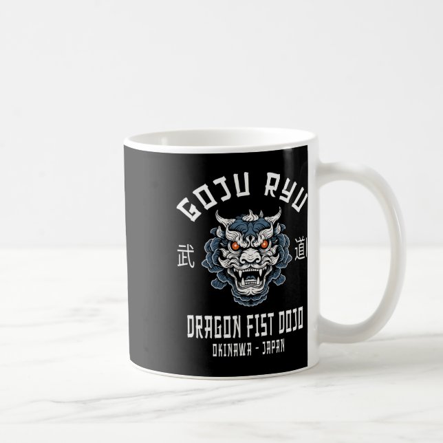Caneca De Café Dragon Fist Dojo Karate Goju Ryu  (Direita)