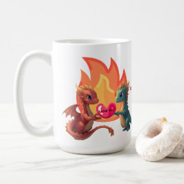 Caneca De Café Dragon Love Mug