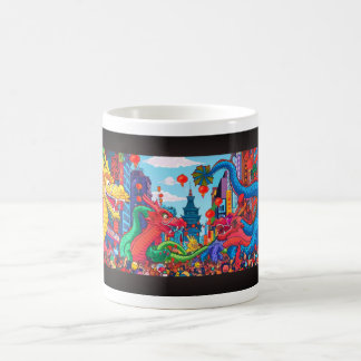 Caneca De Café Dragon Parade - Design 3