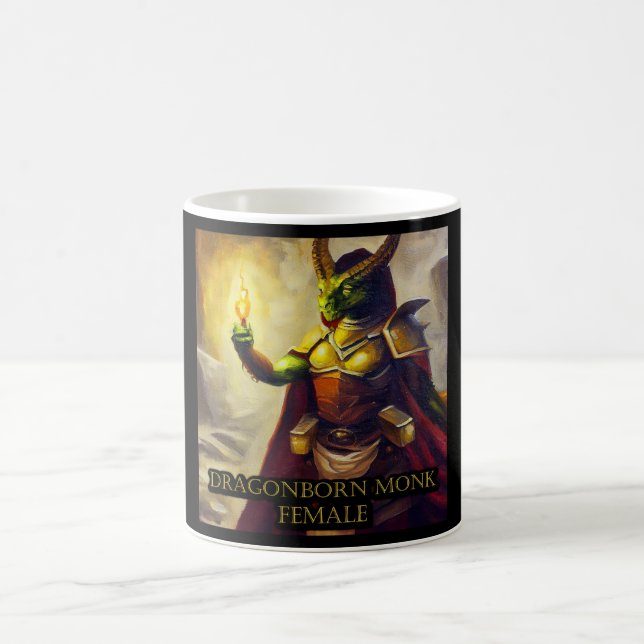 Caneca De Café Dragonborn Monk Female (Centro)