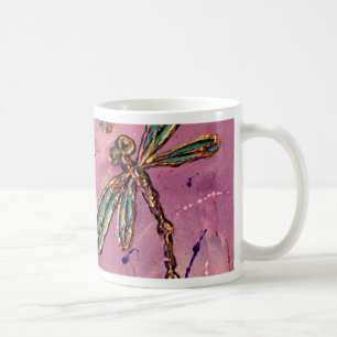 Caneca De Café Dragonflies Pink Fizz