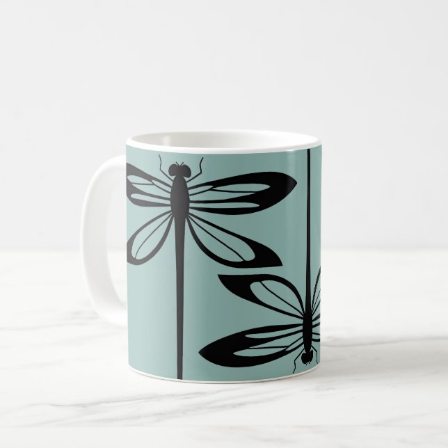 Caneca De Café Dragonfly (Frente Esquerda)