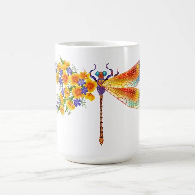 Caneca De Café Dragonfly Amarelo (Centro)
