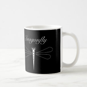 Caneca De Café Dragonfly - Black 11 oz Classic White Mug