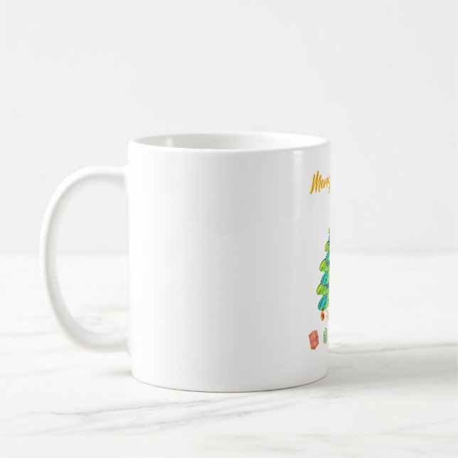 Caneca De Café Dragonfly Christmas Tree Gift (Esquerda)