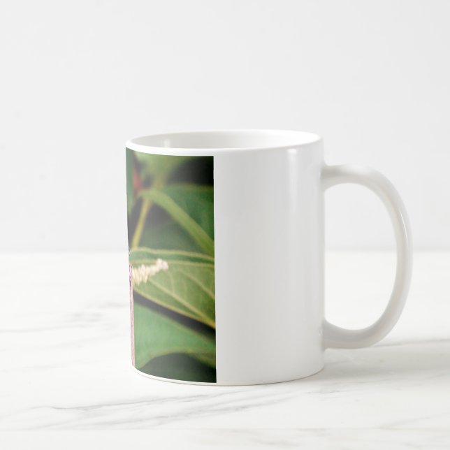 Caneca De Café Dragonfly com flores brancas (Direita)