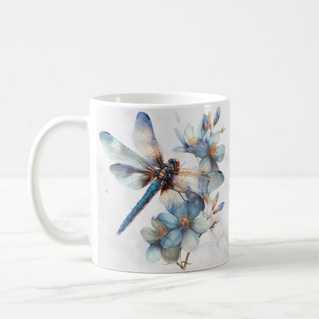 Caneca De Café Dragonfly Mug Personalizado (Esquerda)