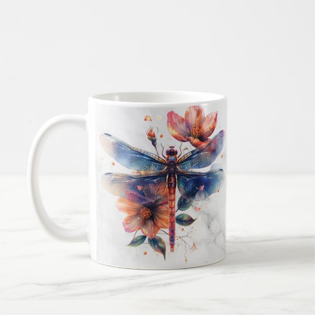 Caneca De Café Dragonfly Mug Personalizado (Esquerda)
