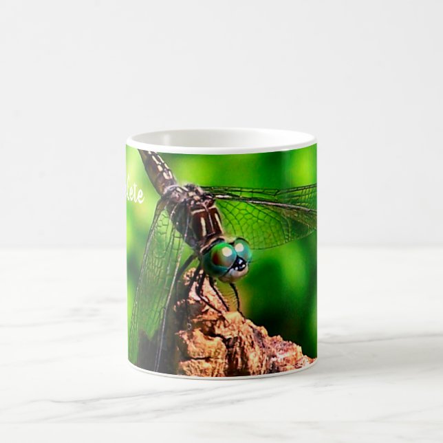 Caneca De Café Dragonfly Nature Personalizado (Centro)