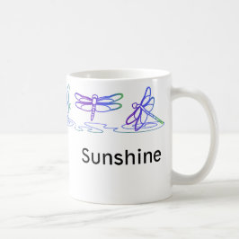 Caneca De Café Dragonfly Personalizada Mug Moderna