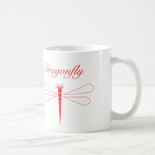 Caneca De Café Dragonfly - Tornozelo Branco Clássico 11 oz