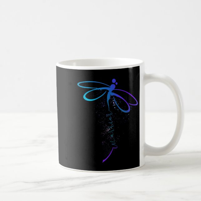 Caneca De Café Dragonfly Warrior Semicolon Prevenção Suicídio Awa (Direita)