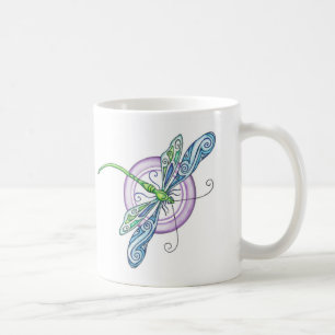 Caneca De Café Dragonfly Whimsical