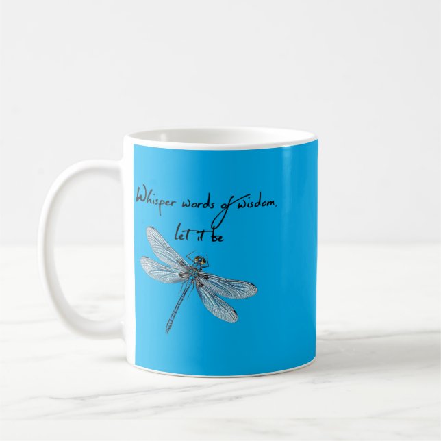 Caneca De Café Dragoy Sussurra Palavras De Sabedoria Libélula (Esquerda)