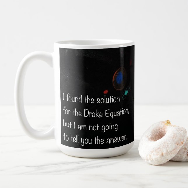 Caneca De Café Drake Equação - Cama de café engraçada (Com Donut)