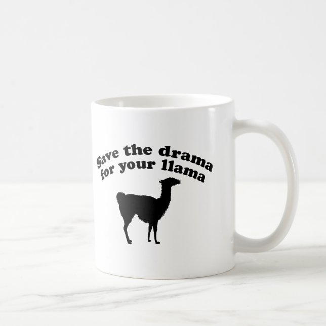 Caneca De Café Drama Llama (Direita)