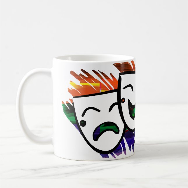 Caneca De Café Drama: Respingo da cor (Esquerda)