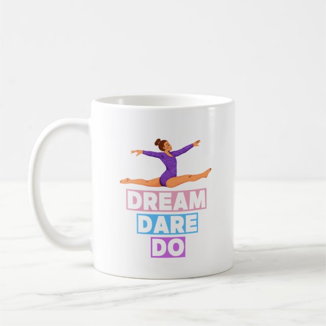 Caneca De Café Dream Do - Motivational Gymnastics Mug (Esquerda)