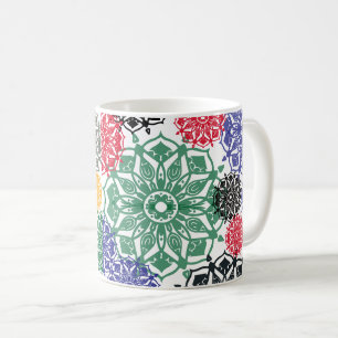 Caneca De Café Dream Flower Art Pattern
