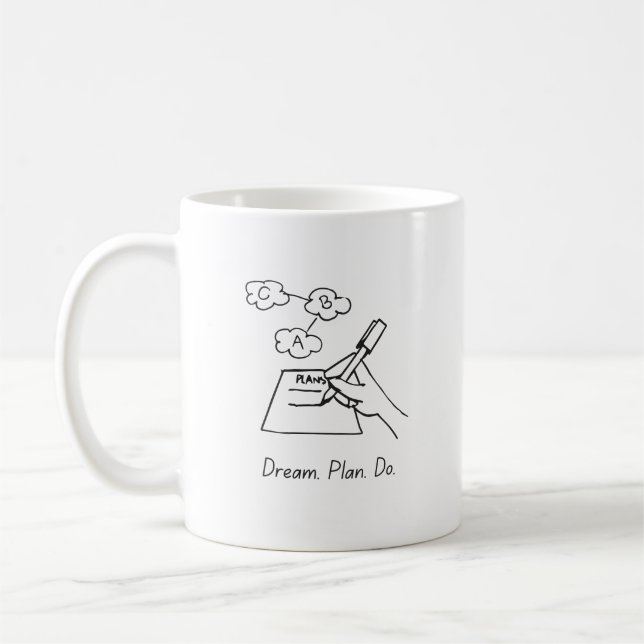 Caneca De Café Dream Plan Do Motivational Mug (Esquerda)