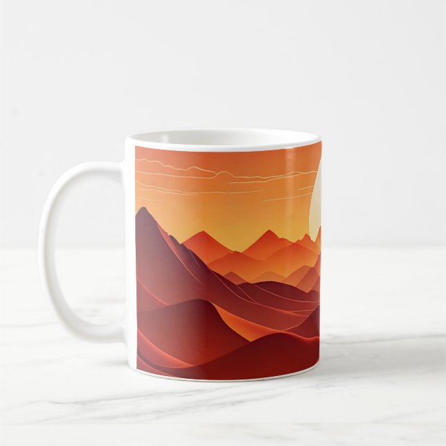 Caneca De Café Dreamet Sunset Wave Horizon Mug (Esquerda)
