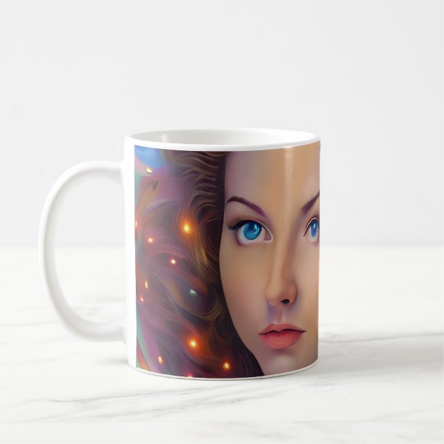Caneca De Café DreamGirl com Luzes Arco-Íris (Esquerda)
