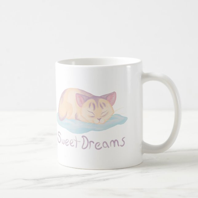 Caneca De Café Dreaming Kitten (Direita)