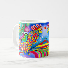 Caneca De Café "Dreamscape Bird". Um abstrato surreal