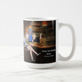 Caneca De Café DreamsIntoRealityComics A Arte Do Cobrir Do Bar