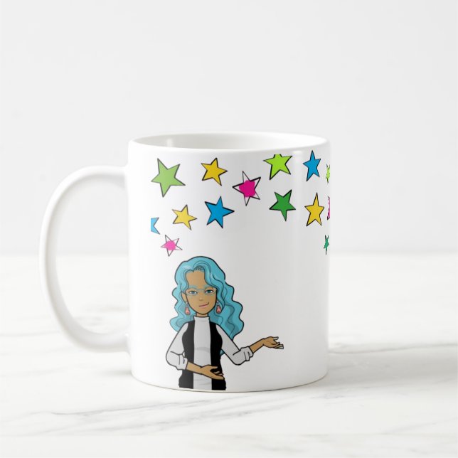 Caneca De Café DreamsIntoRealityComics Ashlyn Tempest Art Cobrir (Esquerda)