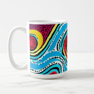 Caneca De Café Dreamtime, Design australiano aborígene nº 2