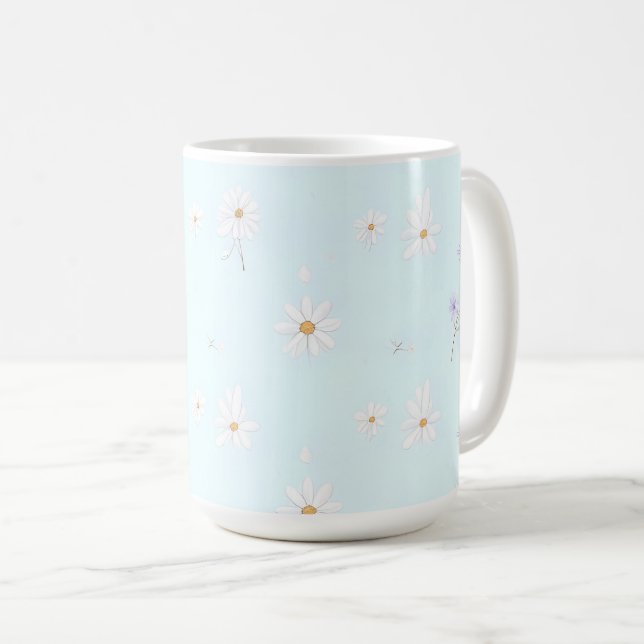 Caneca De Café Dreamy Mint Meadow (Frente Esquerda)