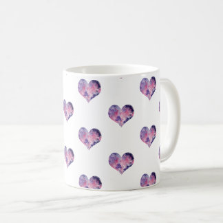 Caneca De Café Dreamy Pink Heart Pattern -