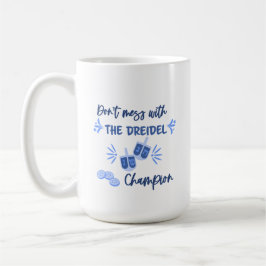 Caneca De Café Dreidel Champion Humor Hanukkah Mug