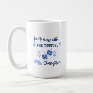 Caneca De Café Dreidel Champion Humor Hanukkah Mug