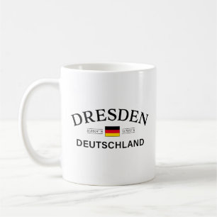 Caneca De Café Dresden Deutschland Coordenadas Alemão
