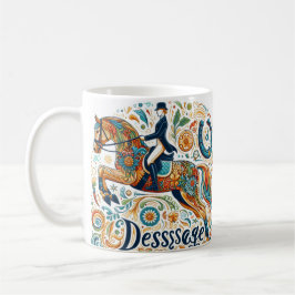 Caneca De Café Dressage Riding Rider Horse Mug
