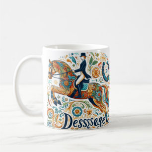 Caneca De Café Dressage Riding Rider Horse Mug
