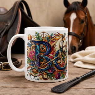 Caneca De Café Dressage Riding Rider Horse Mug