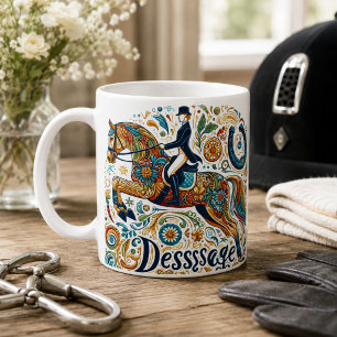Caneca De Café Dressage Riding Rider Horse Mug