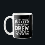 Caneca De Café DREW Gift Name Personalizado Birthday Funny Christ<br><div class="desc">DREW Gift Name Personalizado Birthday Engraçado Piada de Natal</div>