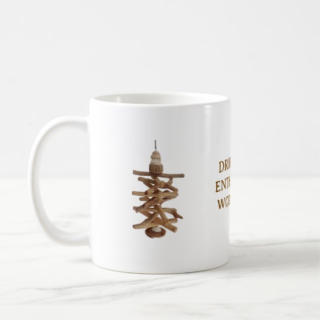 Caneca De Café DRIFTWOOD ENTHUSIASTS WORLDWIDE. WHITE MUG ite mug (Esquerda)