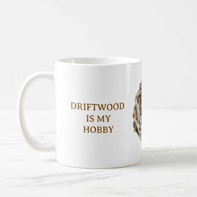 CANECA DE CAFÉ DRIFTWOOD-INSPIRED WHITE CERAMIC MUG (Esquerda)