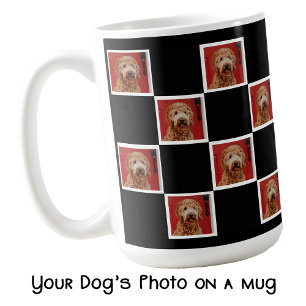 Caneca De Café Drinkware de Colagem de Fotos de Pet Personalizado