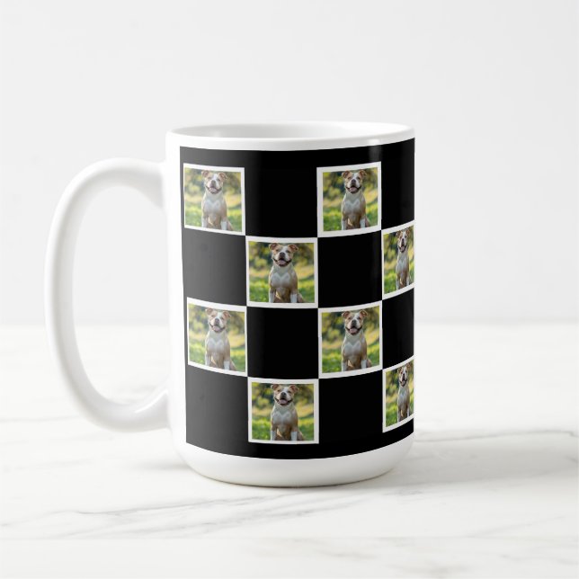 Caneca De Café Drinkware de Colagem de Fotos de Pet Personalizado (Esquerda)
